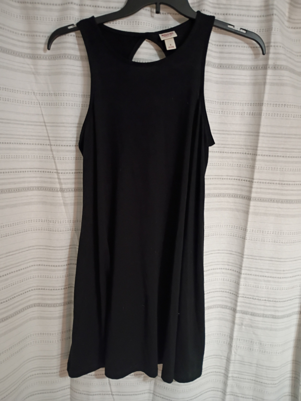 Mossimo Supply Co. Black Sleeveless Mini Dress with Keyhole Back